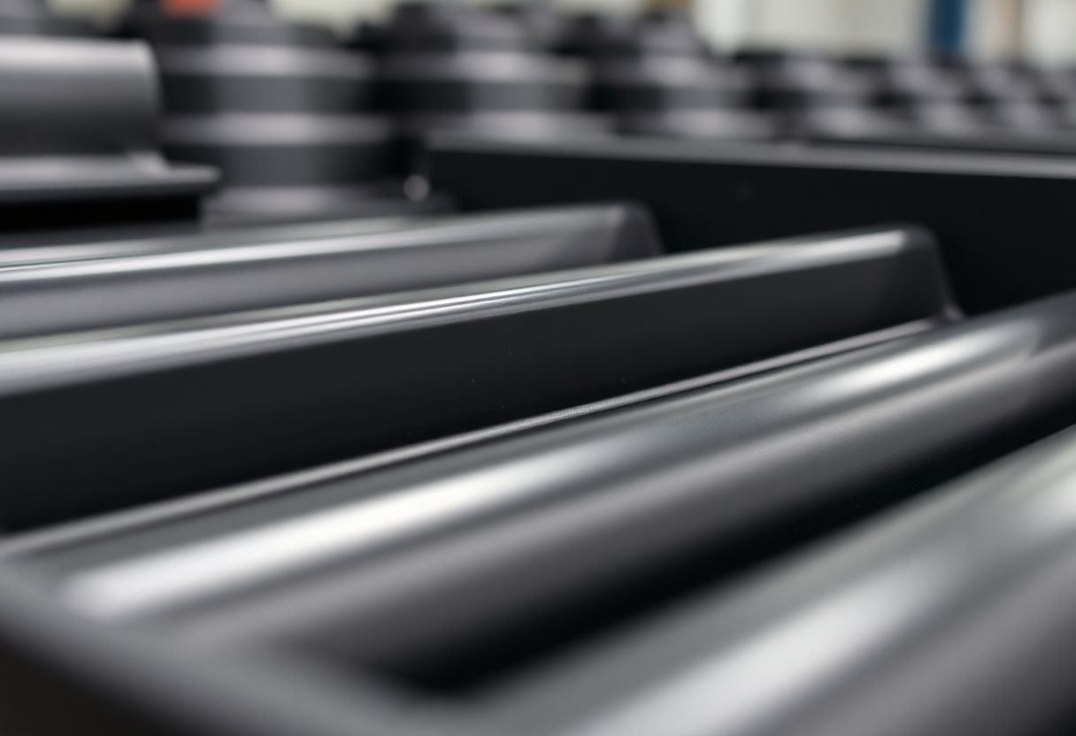 Pintura eletrostática em peças industriais