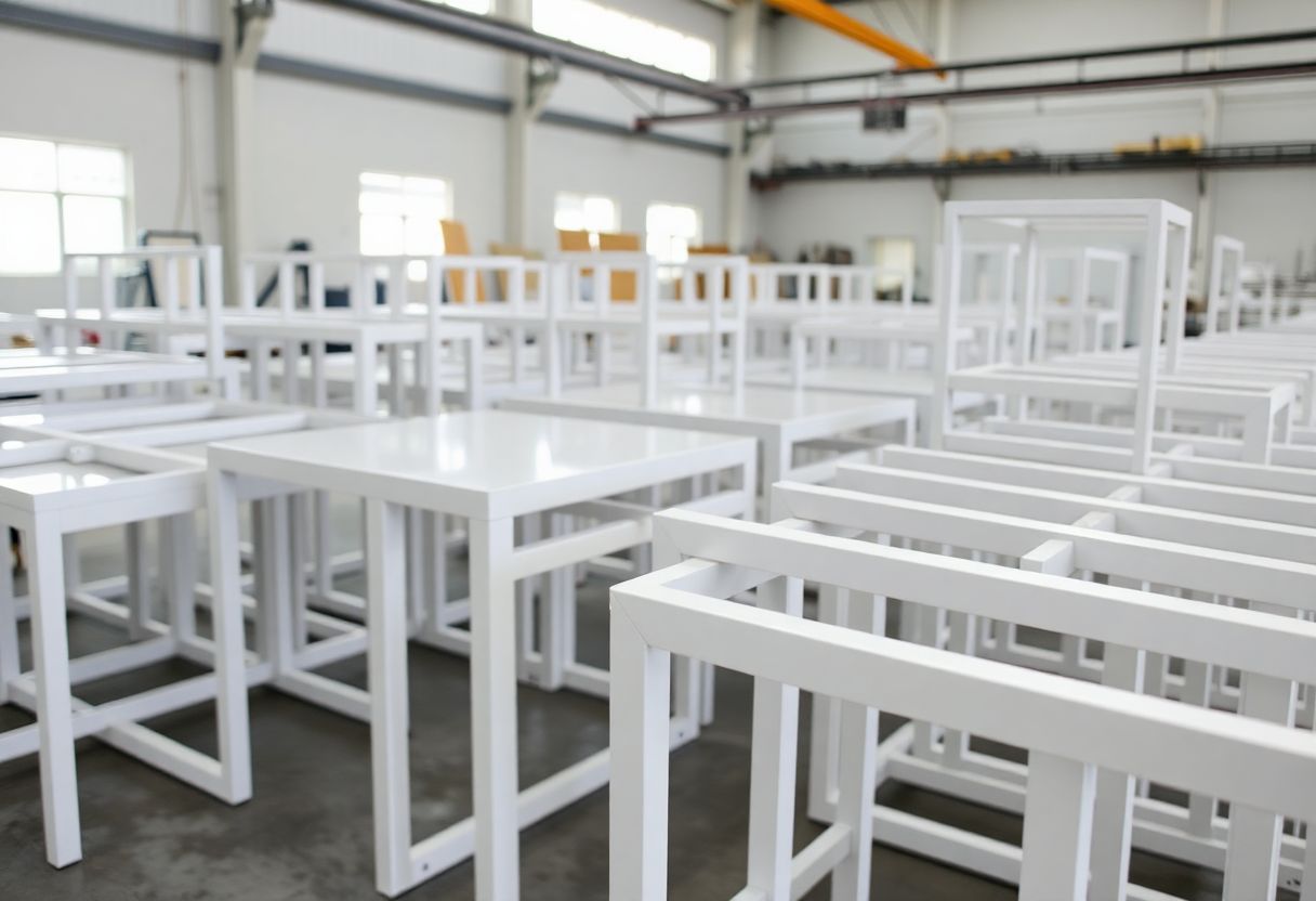 Estruturas metálicas para móveis